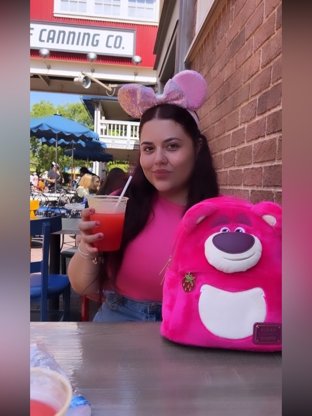 Disney Pixar Lotso Cosplay Sherpa Loungefly Backpack